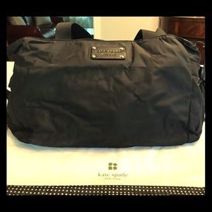 Kate Spade Nylon Black Baby Bag with changing pad